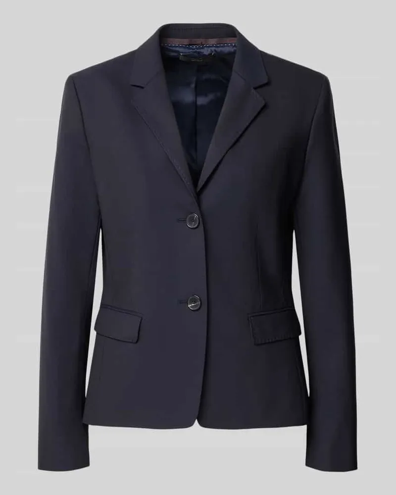 windsor. Slim Fit Blazer aus Schurwoll-Elasthan-Mix mit Pattentaschen Marine