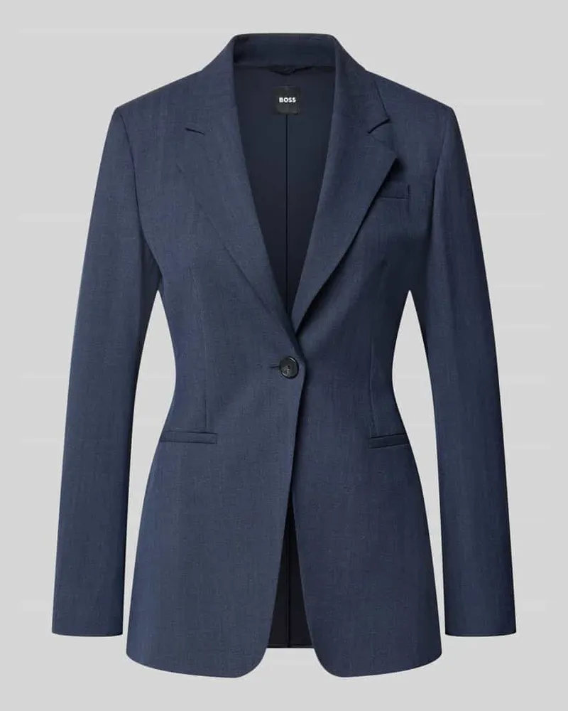 HUGO BOSS Regular Fit Blazer mit Woll-Anteil Modell 'Jia6 Marine
