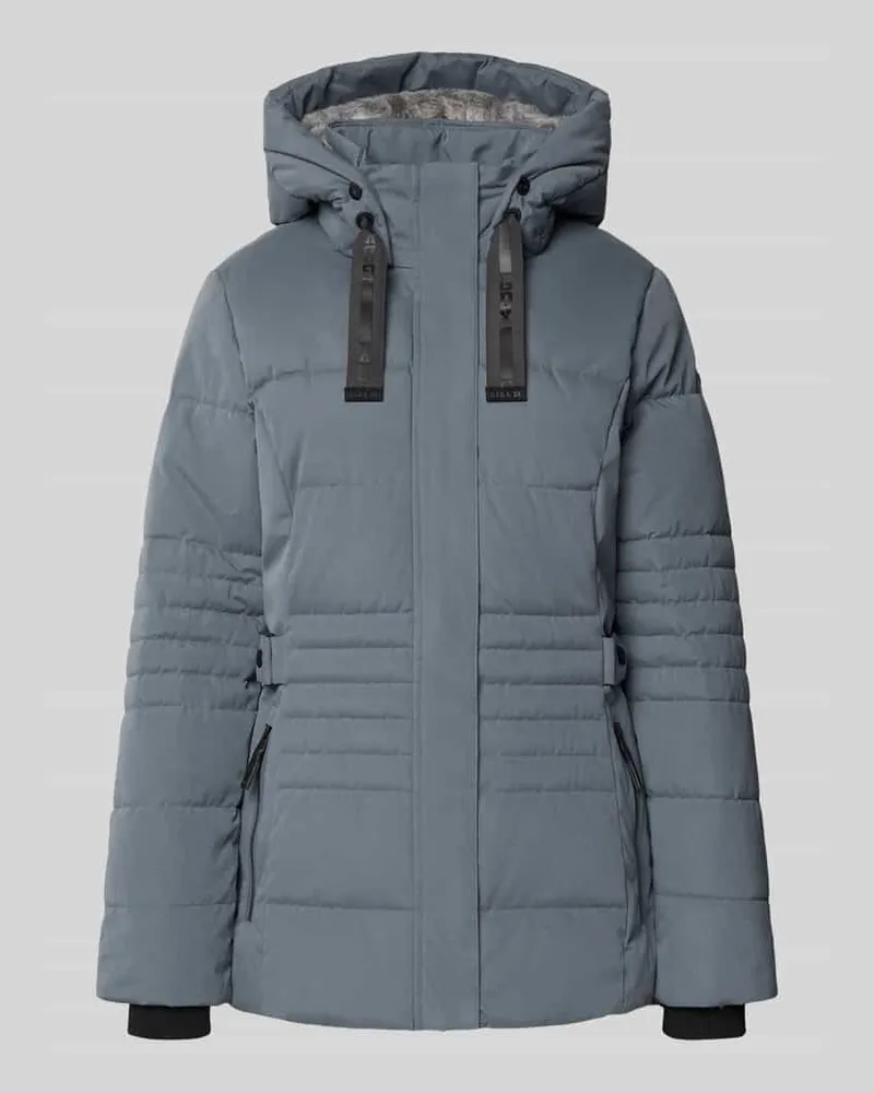 G.I.G.A. DX Steppjacke mit verdecktem Zweiwege-Reißverschluss Rauchblau