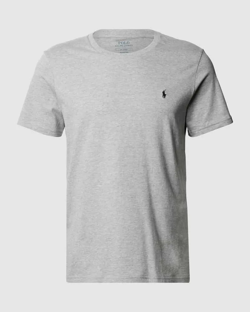 Ralph Lauren T-Shirt mit Logo-Stitching Mittelgrau