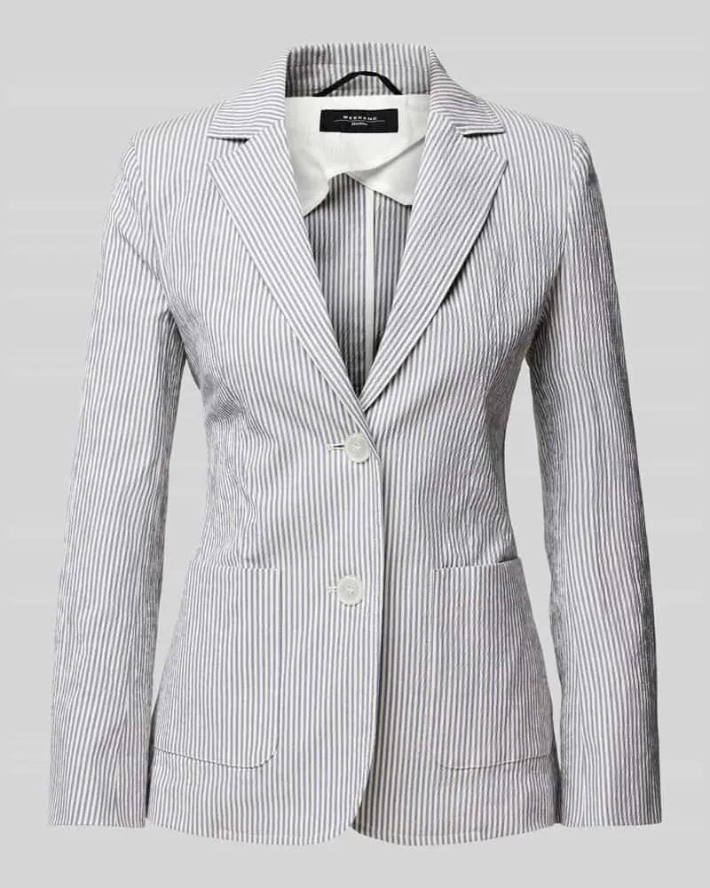 Max Mara Blazer mit aufgesetzten Taschen Modell 'ALETTA Dunkelblau