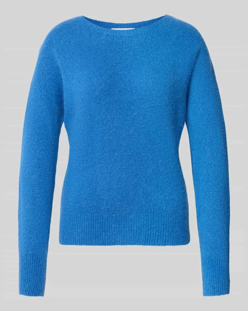Rich&Royal Slim Fit Longsleeve mit Alpaka-Anteil Royal