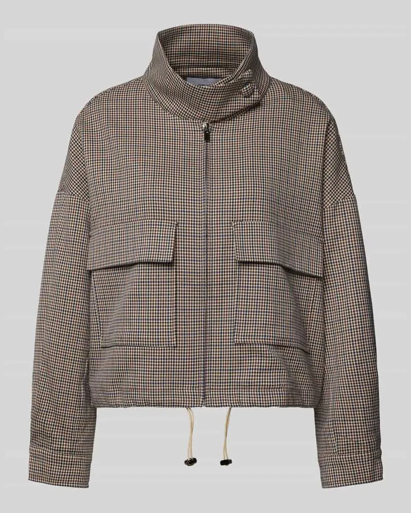 Suncoo Jacke mit Stehkragen und Pattentaschen Modell 'DARIO Sand