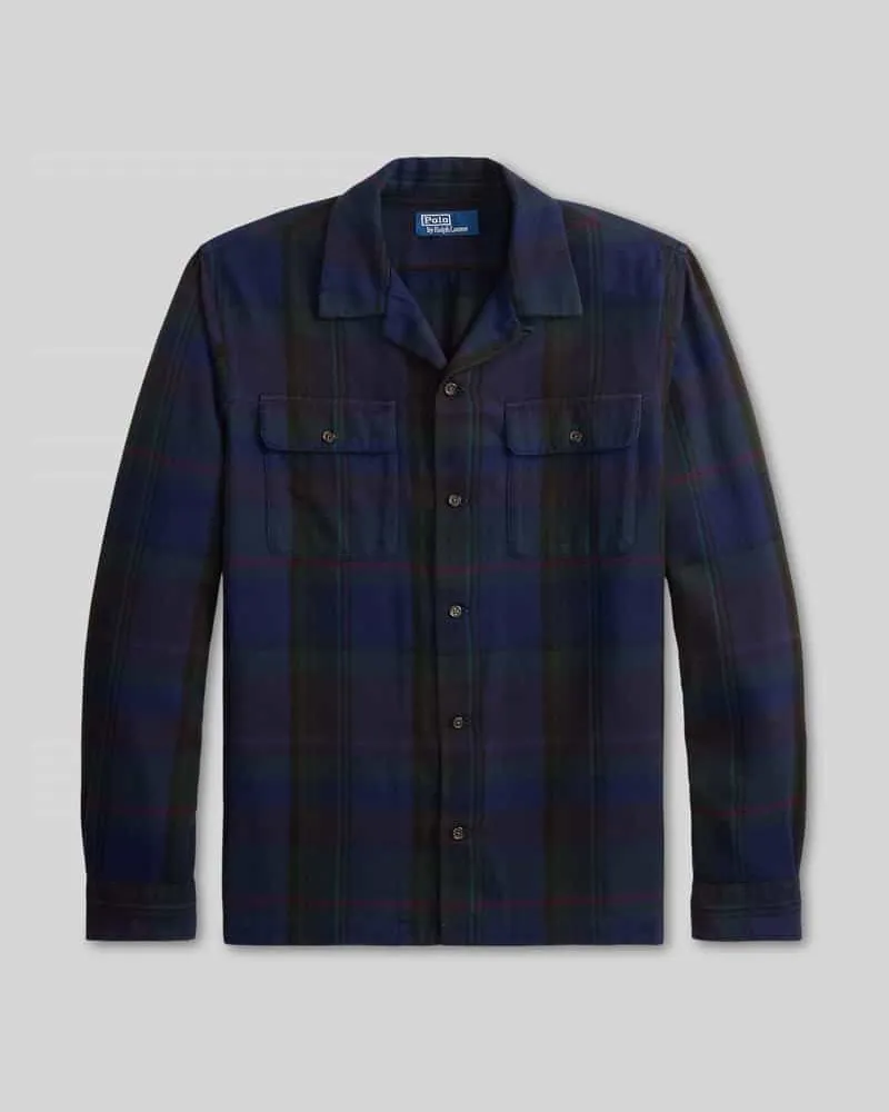 Ralph Lauren Regular Fit Freizeithemd mit Ellenbogenpatches Marine