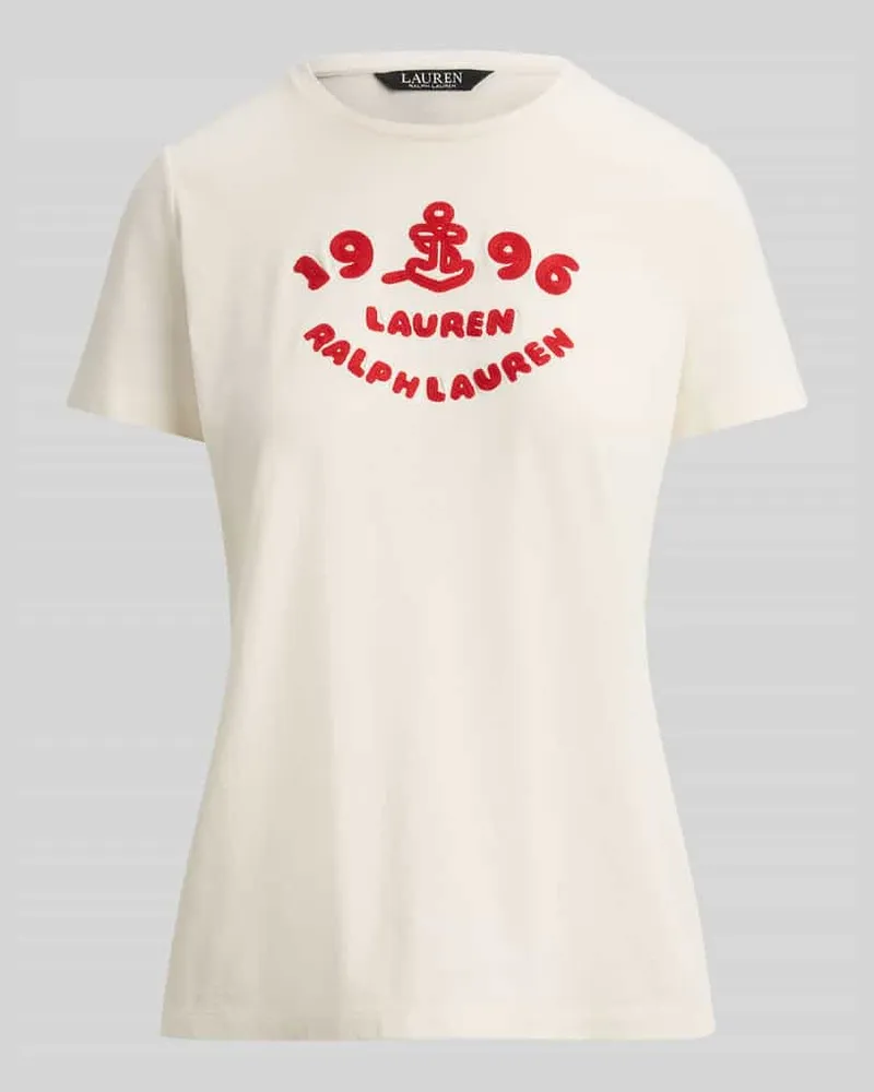 Ralph Lauren Regular Fit T-Shirt aus reiner Baumwolle Sand