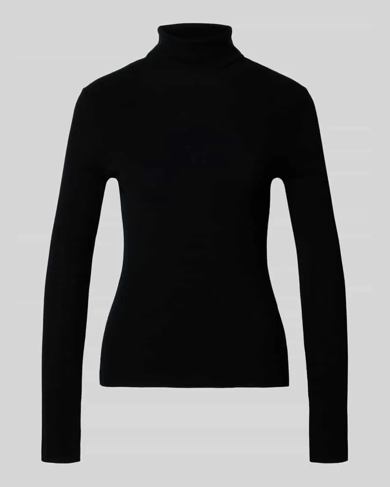 Marc Cain Rollkragenpullover aus Schurwoll-Mix Black
