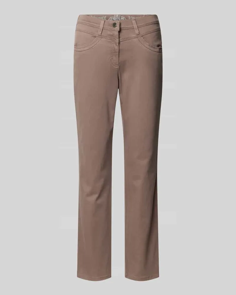 Brax Stoffhose mit Eingrifftaschen Modell 'Laura Taupe