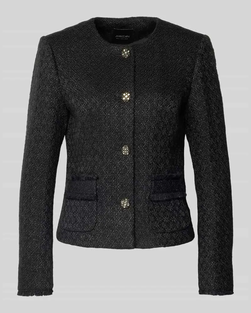 Marc Cain Blazer in Bouclé-Optik Black