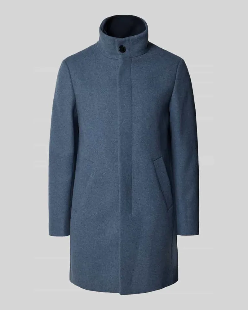 Matinique Mantel mit Stehkragen Modell 'Harvey Bleu