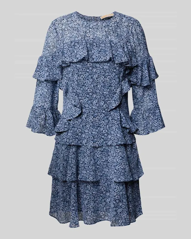 Michael Kors Minikleid mit Volants Marine