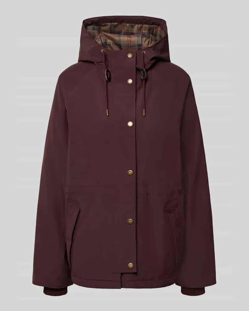 Barbour Loose Fit Funktionsjacke mit Kapuze Modell 'HESTER WATERPROOF Bordeaux