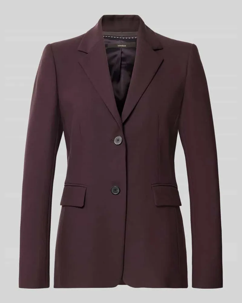 windsor. Slim Fit Blazer mit Viskose-Anteil Bordeaux