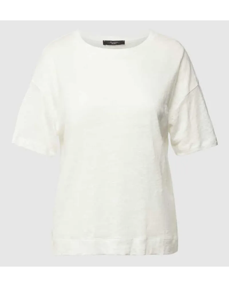 Max Mara T-Shirt mit überschnittenen Schultern Modell 'FALLA Offwhite