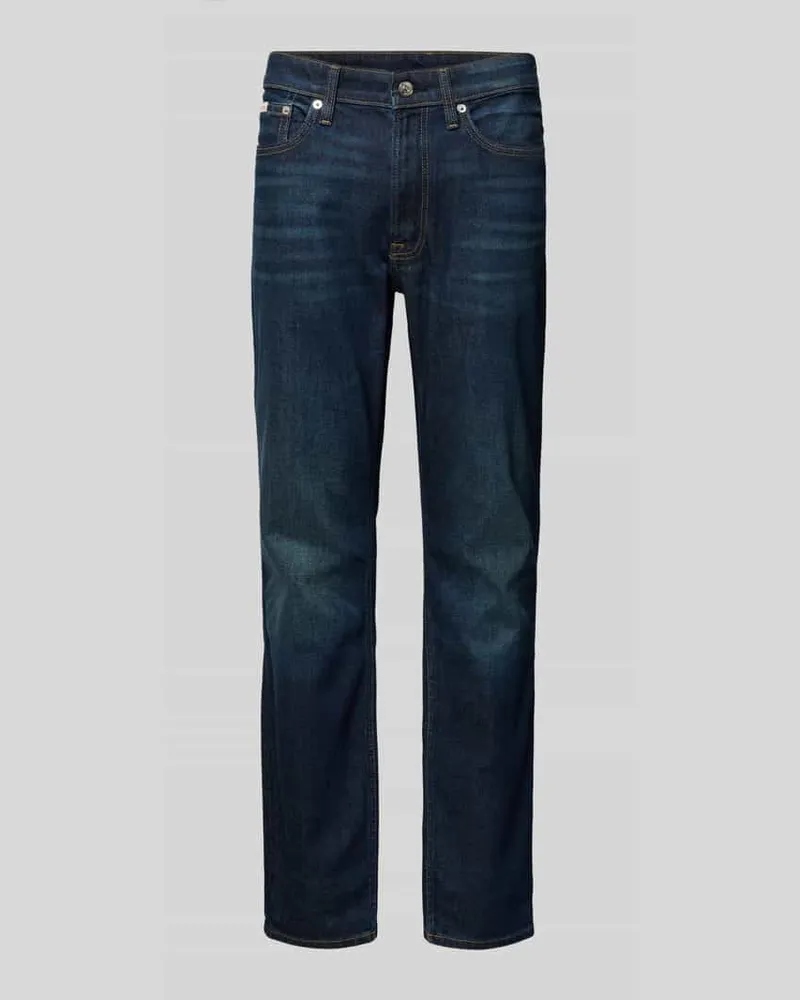 Calvin Klein Slim Fit Jeans mit 5-Pocket-Design Dunkelblau