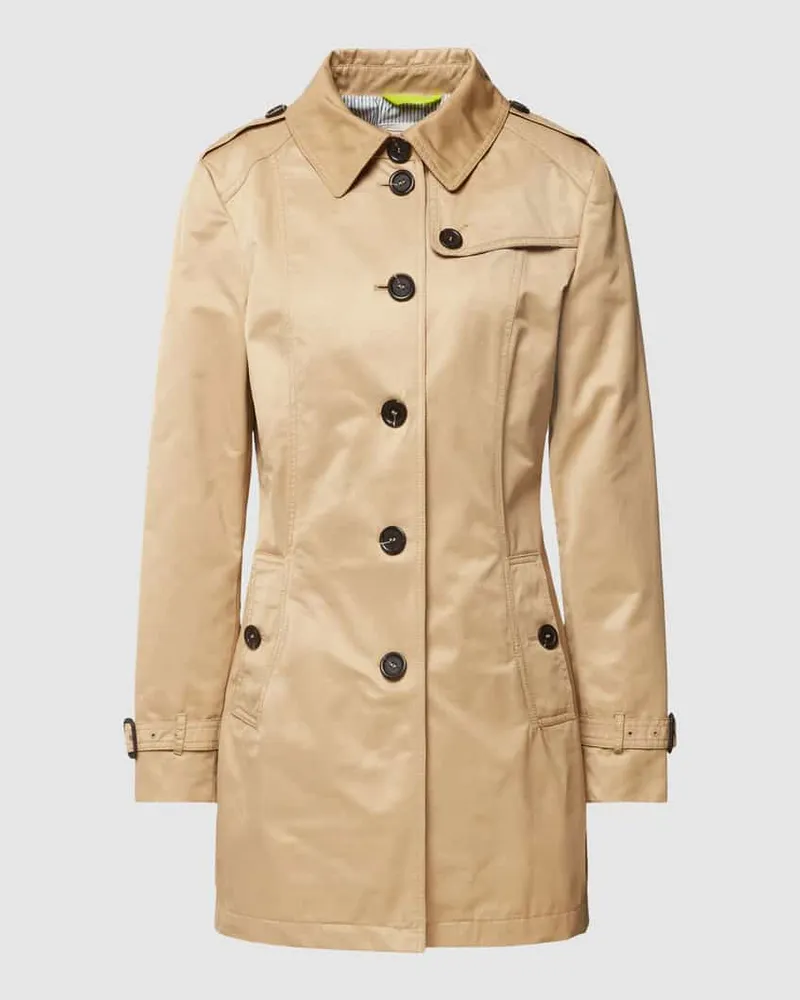 Fuchs Schmitt Trenchcoat mit Umlegekragen Sand