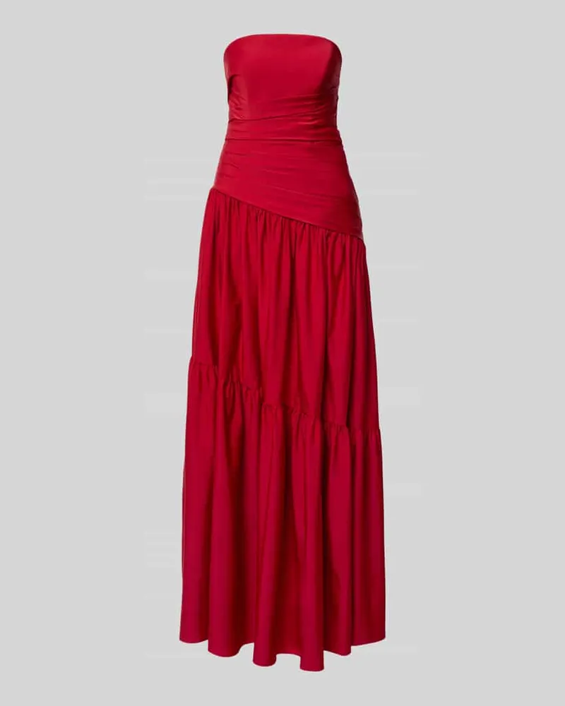 LUXUAR Abendkleid im Stufen-Look Bordeaux