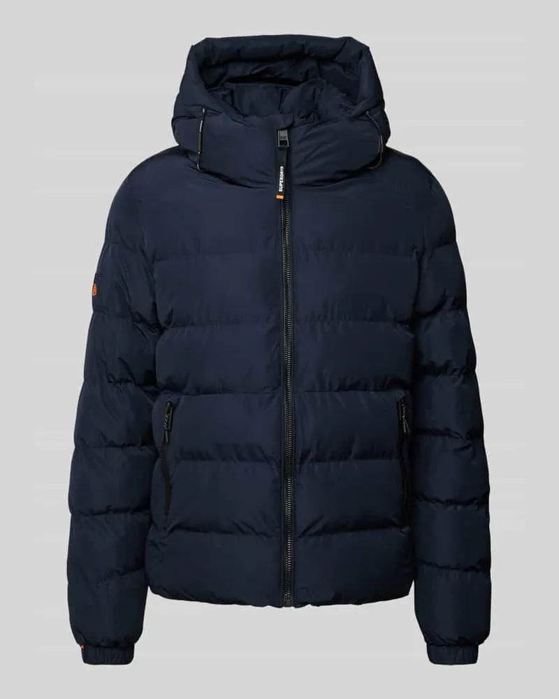 Superdry. Steppjacke mit Reißverschlusstaschen Marine