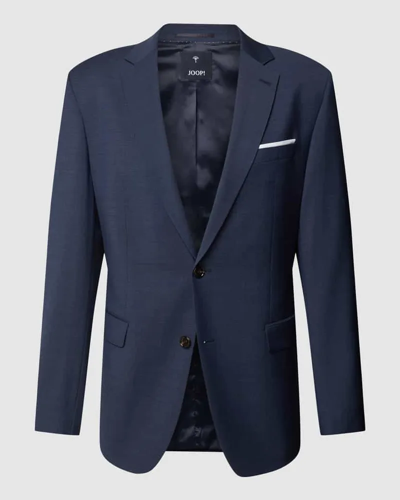 JOOP! Slim Fit 2-Knopf-Sakko mit Webmuster Modell 'Finch Marine