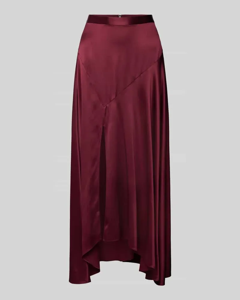 (THE MERCER) N.Y. Maxirock aus Seiden-Mix Bordeaux