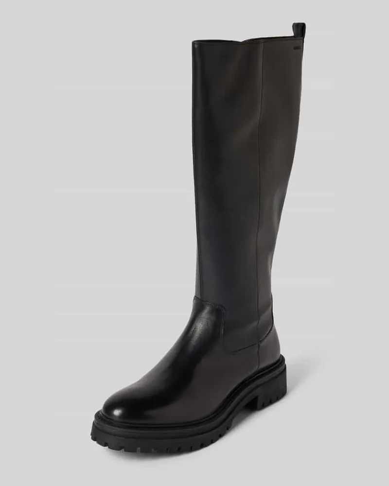 Geox Stiefel aus Leder mit Reißverschluss Modell 'IRIDEA Black