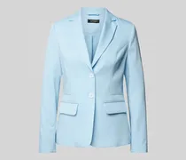 Blazer in unifarbenem Design mit Pattentaschen