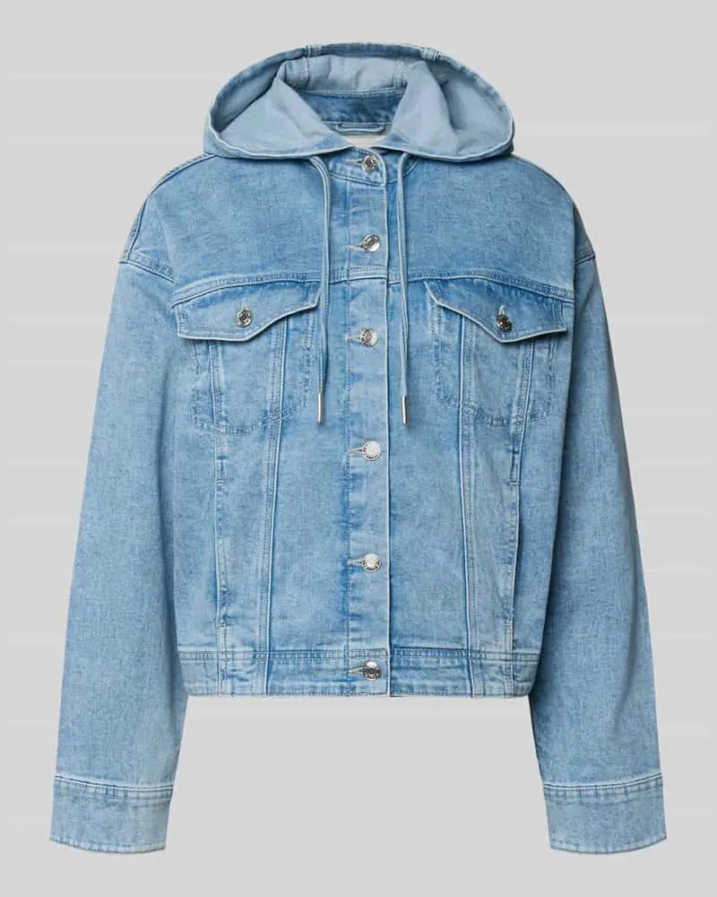 S.Oliver Regular Fit Jeansjacke aus Baumwoll-Mix Jeansblau