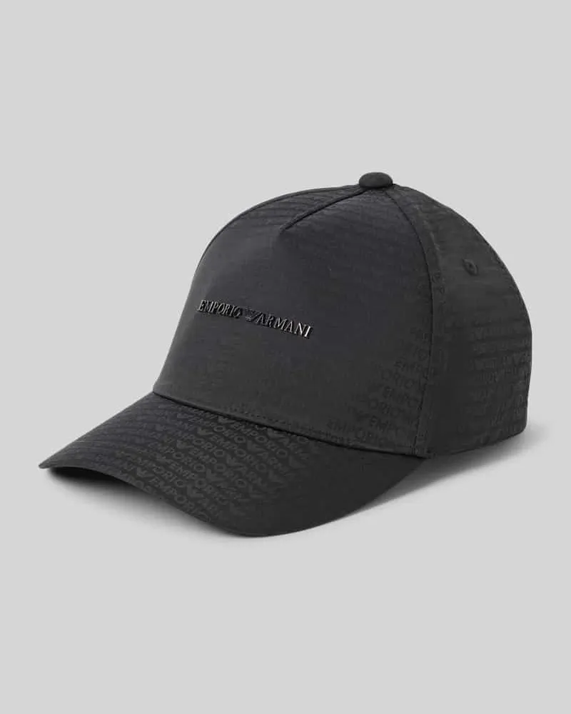 Emporio Armani Basecap mit Label-Detail Black