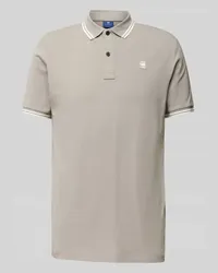 G-STAR RAW Slim Fit Poloshirt mit verlängerter Rückseite Modell 'Dunda Stein