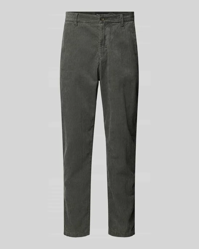 Marc O'Polo Relaxed Fit Cordhose aus reiner Baumwolle Modell 'BELSBO JOGGER Graphit