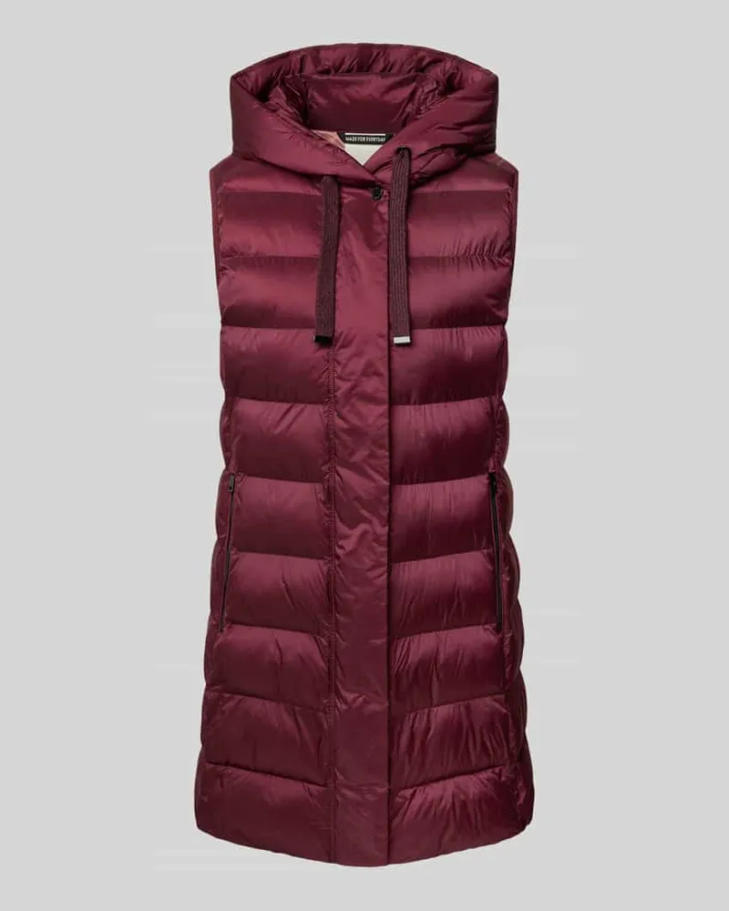 Fuchs Schmitt Regular Fit Weste in Stepp-Optik Bordeaux