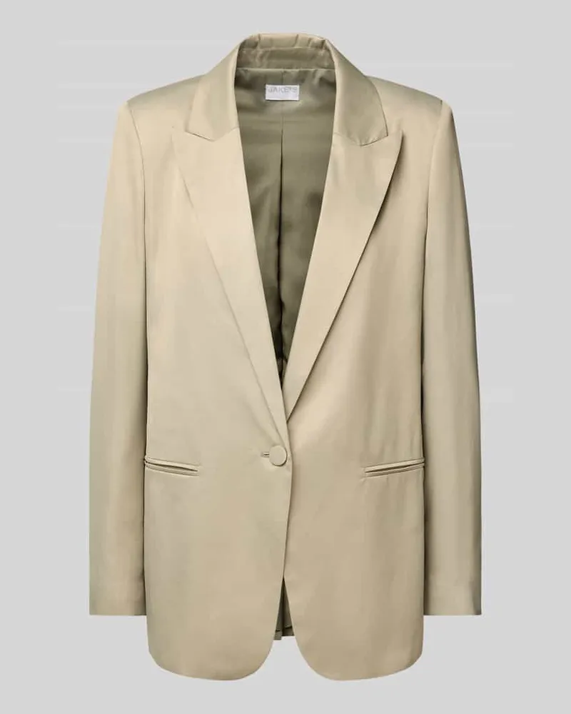 JAKE*S Blazer mit Reverskragen Khaki