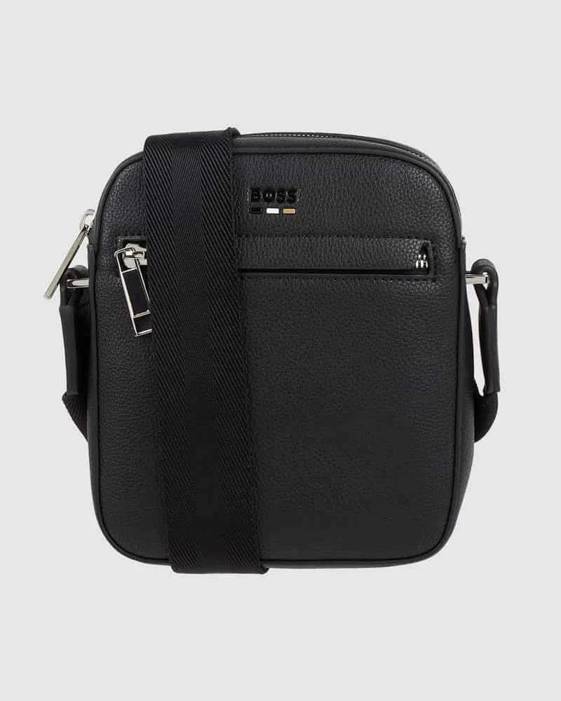 HUGO BOSS Crossbody Bag mit Label-Detail Modell 'Ray Black