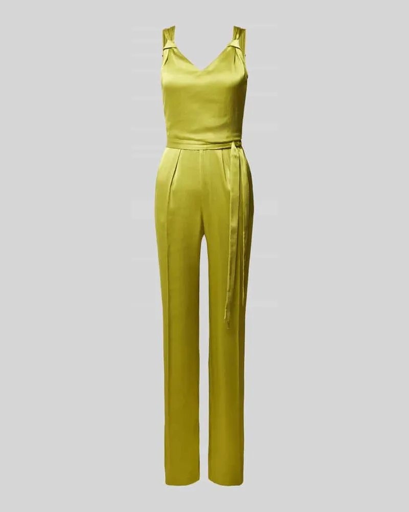 Vera Mont Jumpsuit mit Strukturmuster Hellgruen