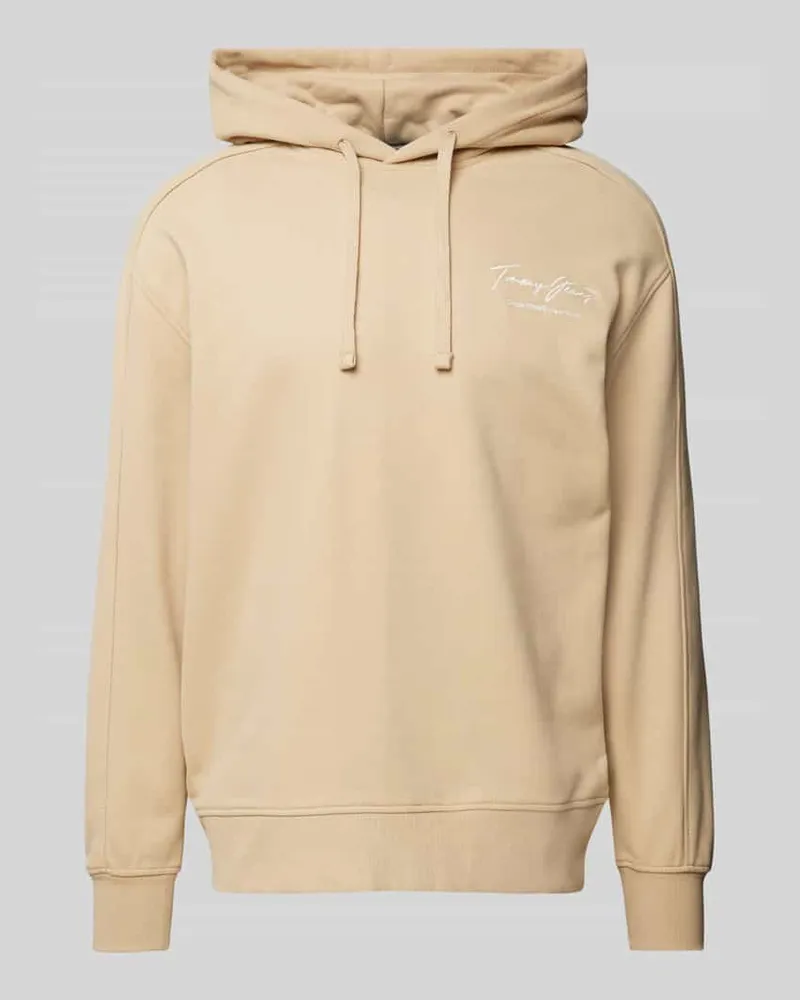 Tommy Hilfiger Hoodie mit Label-Stitching Beige