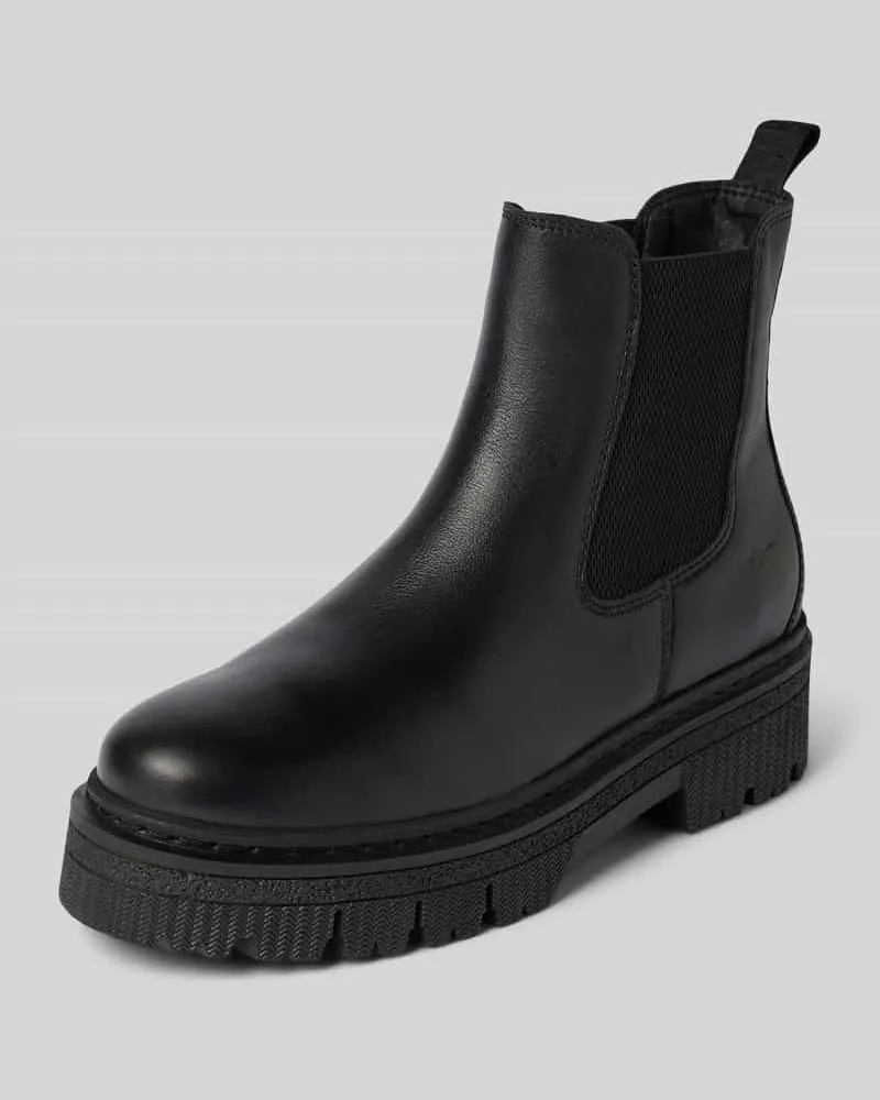 Tamaris Chelsea Boots aus echtem Rindsleder Black