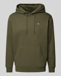 Tommy Hilfiger Regular Fit Hoodie mit Label-Stitching Oliv