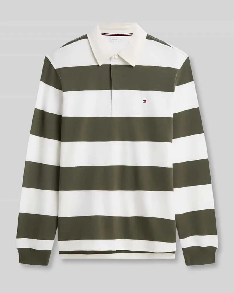 Tommy Hilfiger Relaxed Fit Sweatshirt aus reiner Baumwolle Oliv