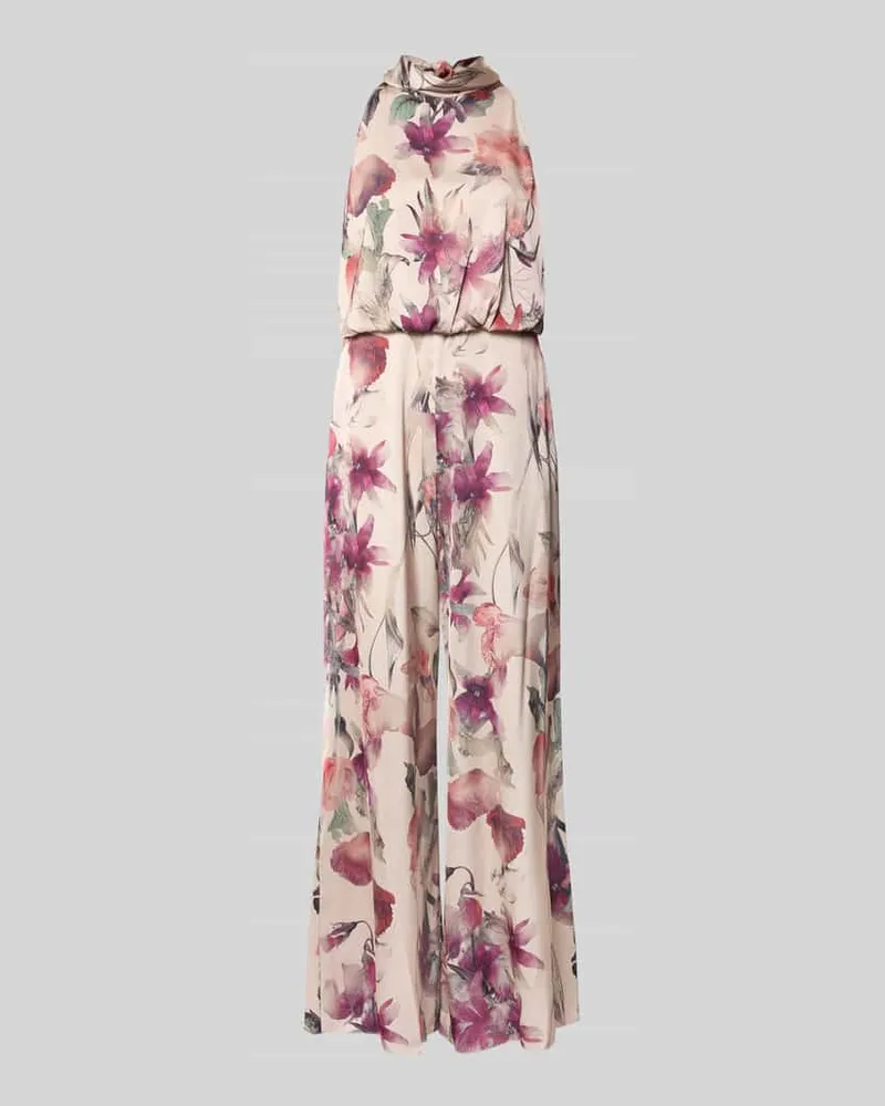 Vera Mont Neckholder-Jumpsuit im Allover-Look Rosa