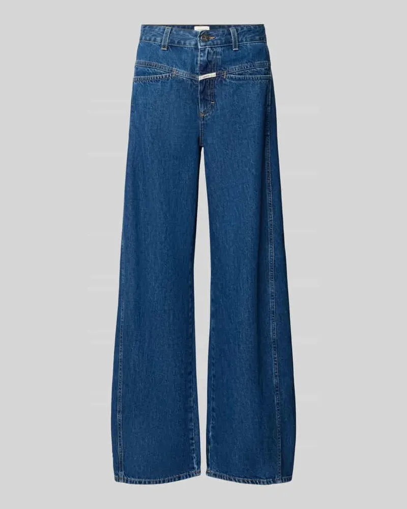 Closed Barrel Fit Jeans mit Label-Detail Modell 'TORI-X Dunkelblau
