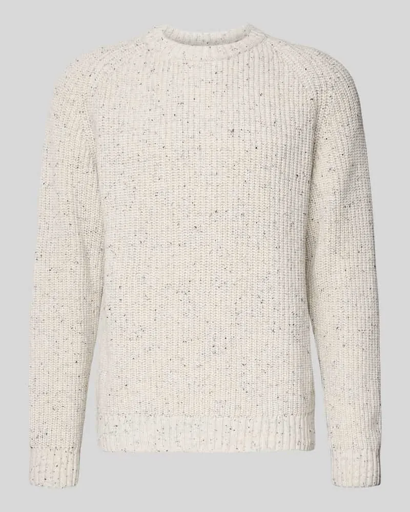 Armedangels Regular Fit Strickpullover aus Baumwoll-Woll-Mix Modell 'KIAANO Offwhite