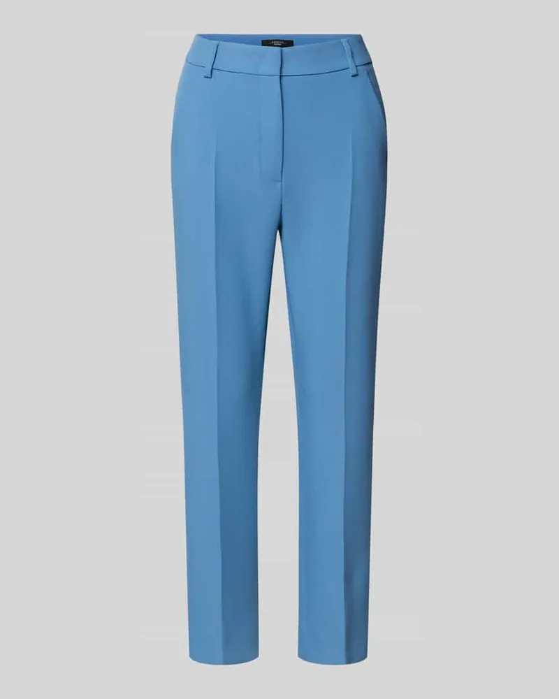 Max Mara Slim Fit Hose mit Viskose-Anteil Modell 'RANA Hellblau