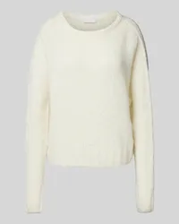 Rich&Royal Strickpullover mit Rundhalsausschnitt Offwhite