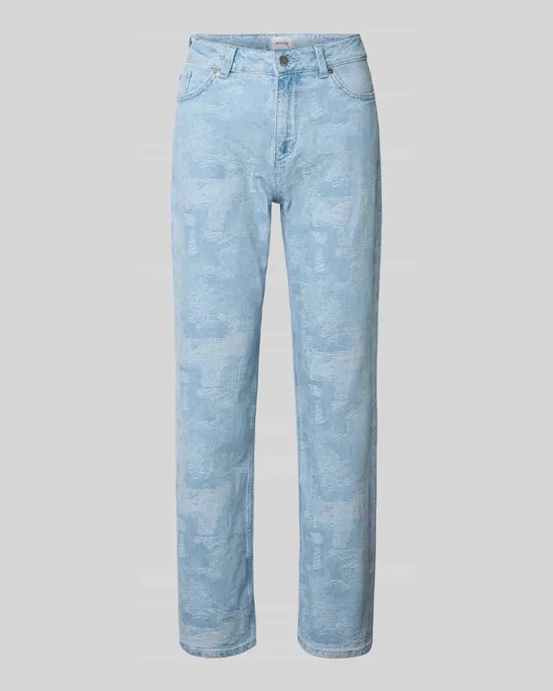 Mustang Wide Fit Jeans mit Eingrifftaschen Modell 'MADISON Hellblau