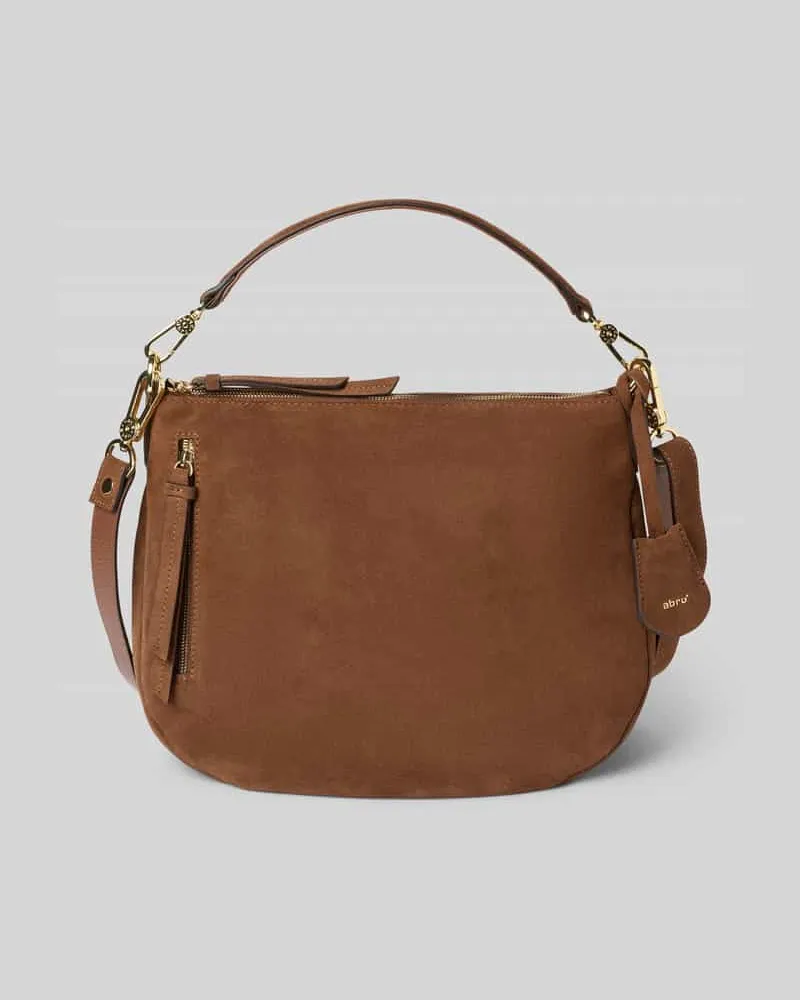 Abro Handtasche mit Tragehenkel Modell 'JUNA Dunkelbraun