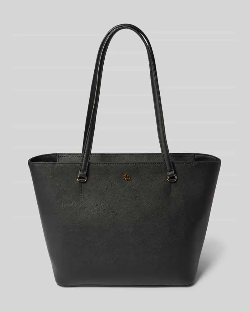 Ralph Lauren Handtasche mit Label-Applikation Modell 'KARLY Black
