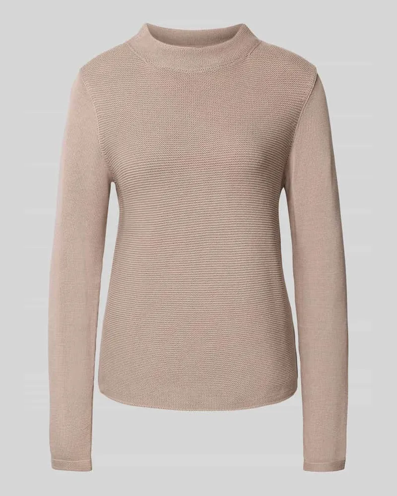 Marc O'Polo Regular Fit Strickpullover aus reiner Baumwolle Stein