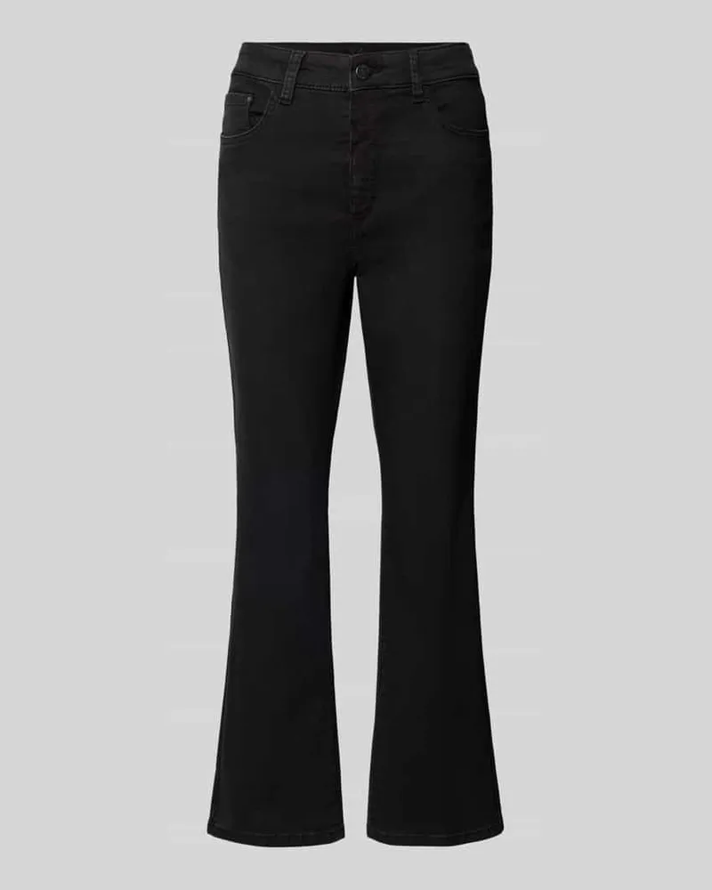 MAC Jeans High Waist Jeans Wide Fit mit Dark Wash Modell 'Dream Kick Black