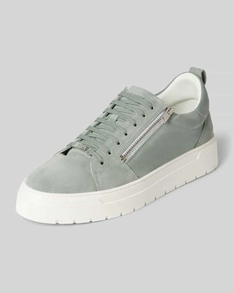 Antony Morato Sneaker aus Leder mit Zierreißverschluss Lind