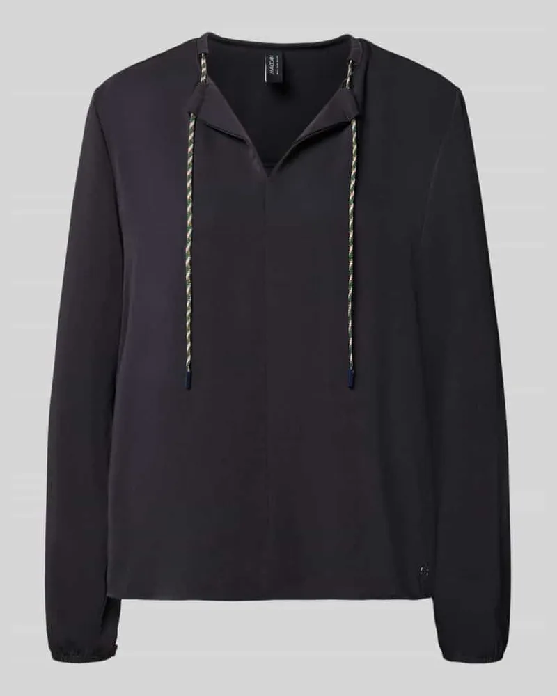 Marc Cain Relaxed Fit Bluse mit Tunnelzug Marine