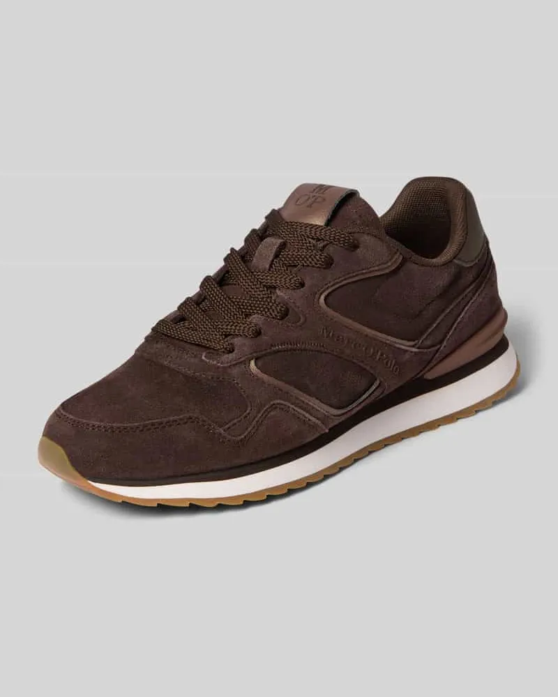 Marc O'Polo Sneaker aus echtem Rindsleder Dunkelbraun